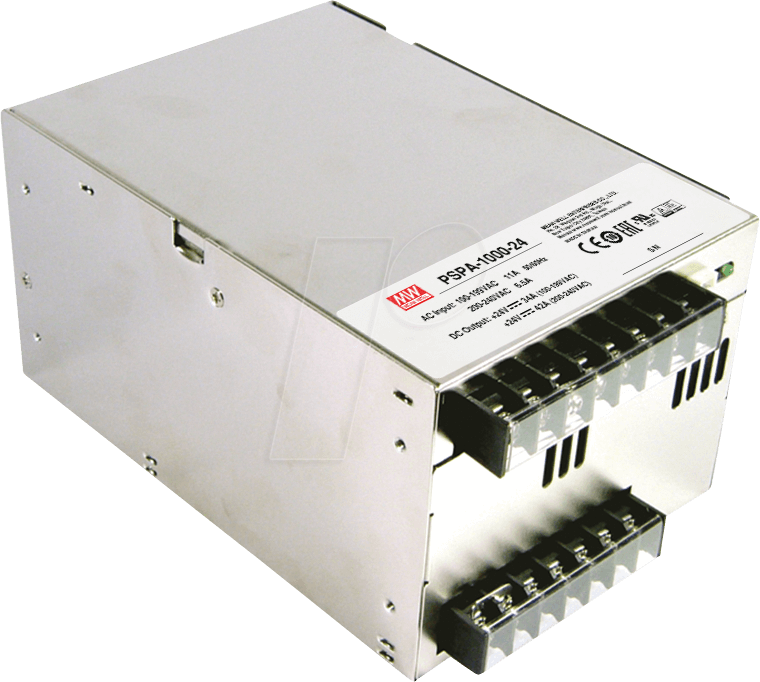 MW PSPA-1000-24: Switching power supply, PFC, 1008W, 24V, 42A at 