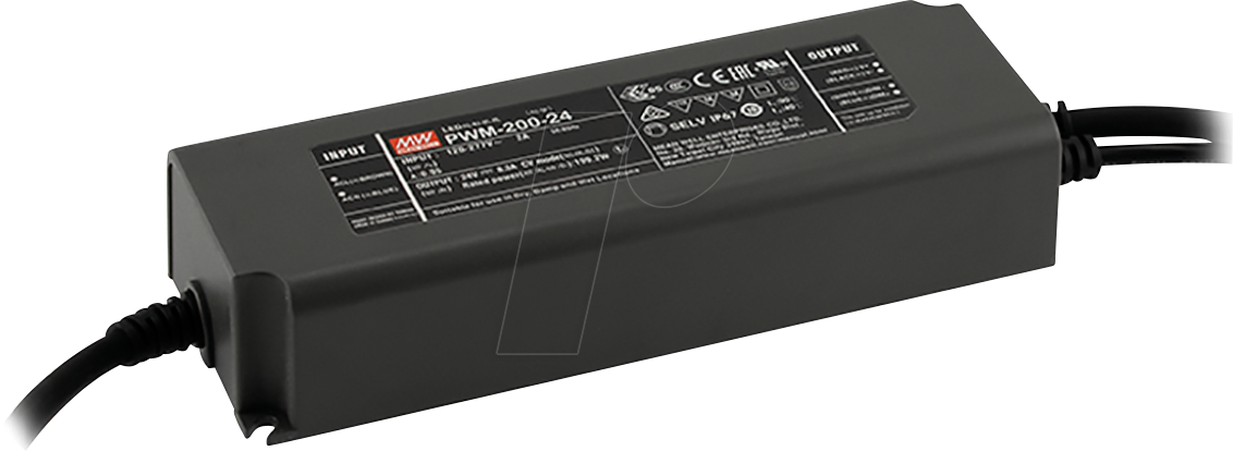 MW PWM-200-12 - LED-Netzteil, 180 W, 12 V, 15 A