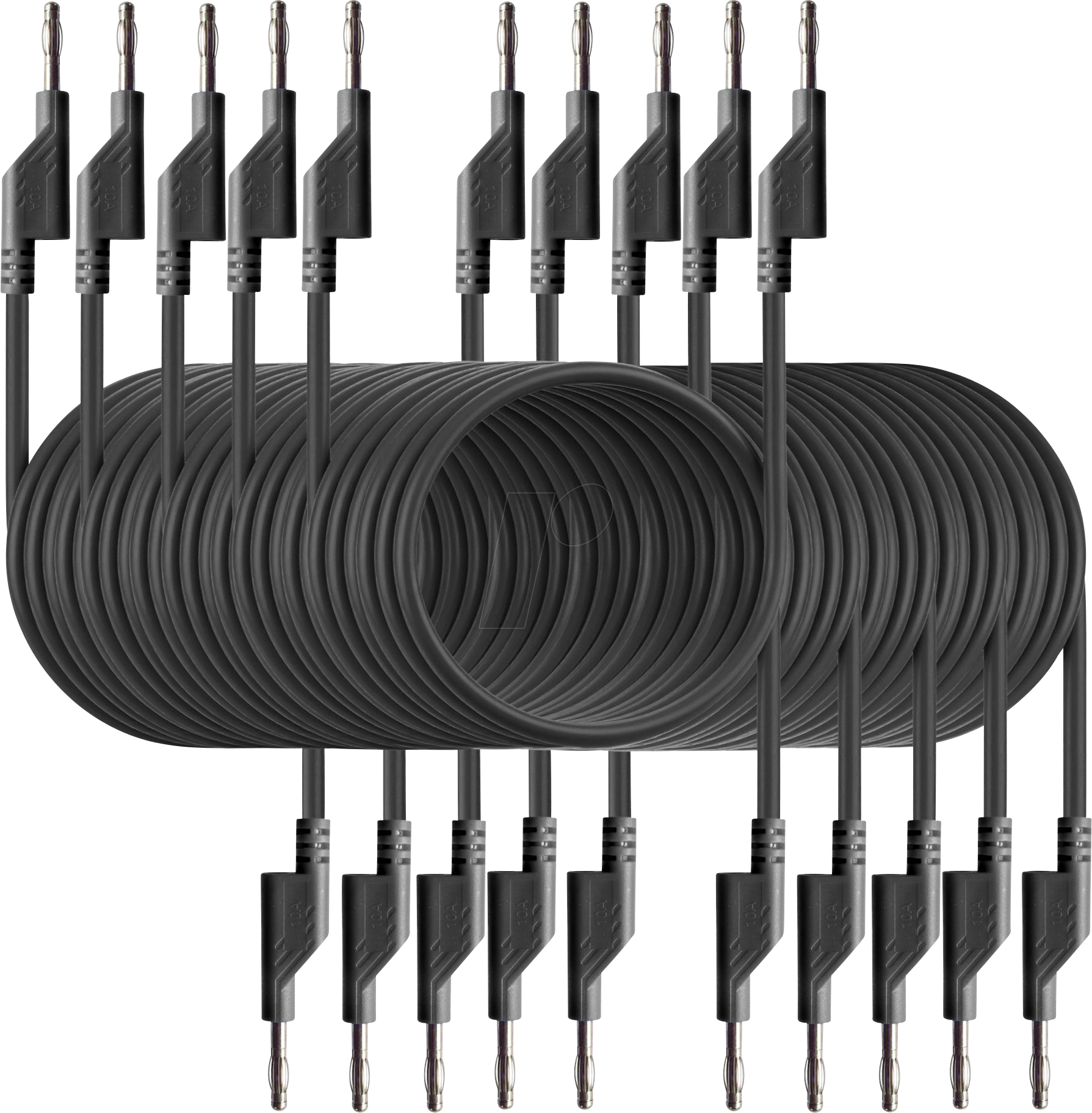 4250569408595 - 7050SW - Messleitung 150 m schwarz stapelbar