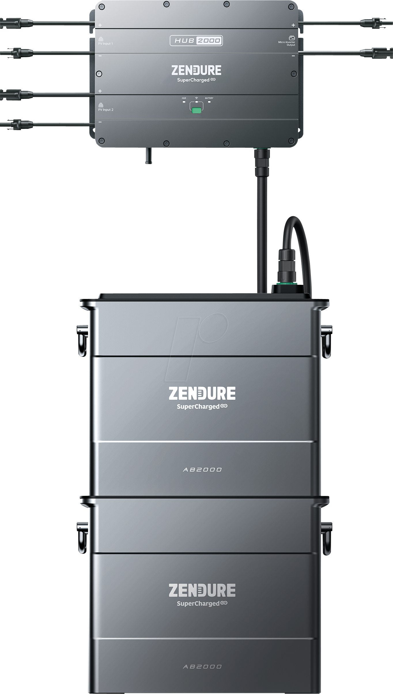 SF HUB-2000-2 - Zendure SolarFlow HUB-2000, 3840 Wh Speicher