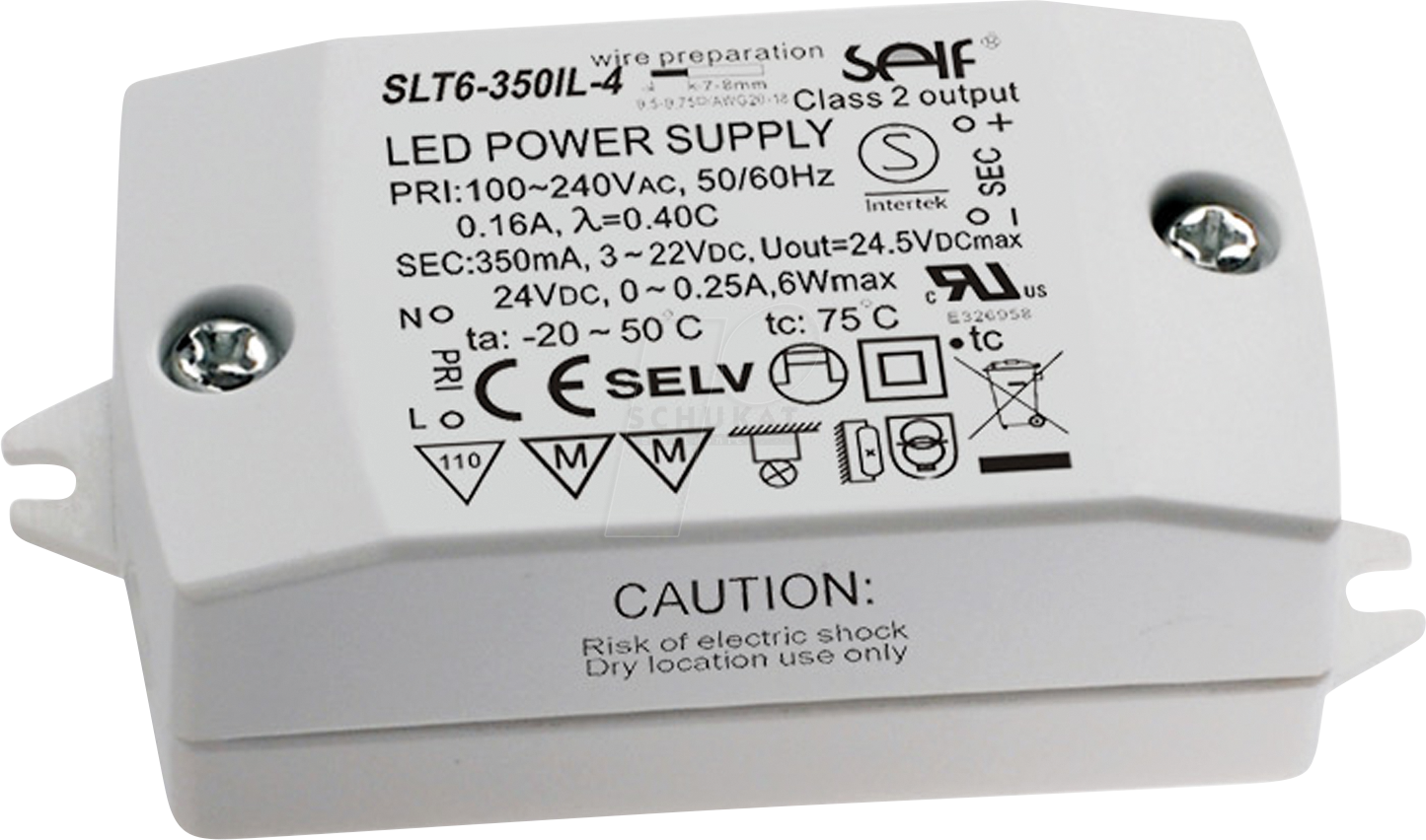 SLT6-500IL-4 - LED-Trafo, 6 W, 3 - 12 V, 0,5 A