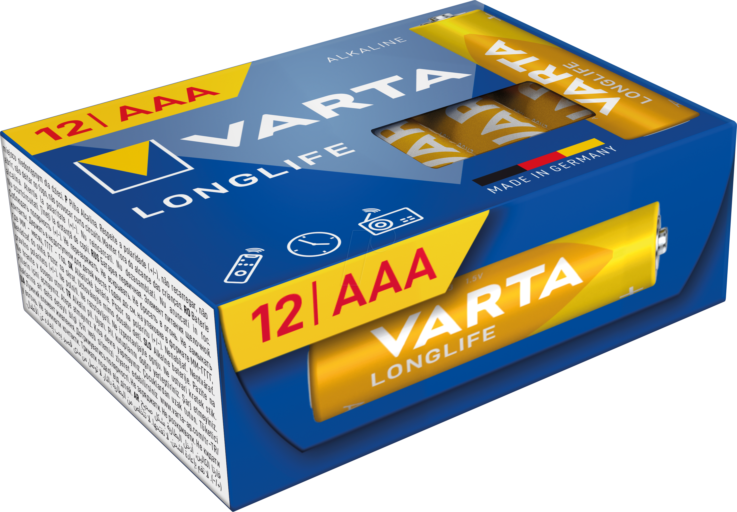 4008496129911 - VAR LL AAA 12X - Longlife Alkaline Batterie AAA (Micro) 12er-Pack