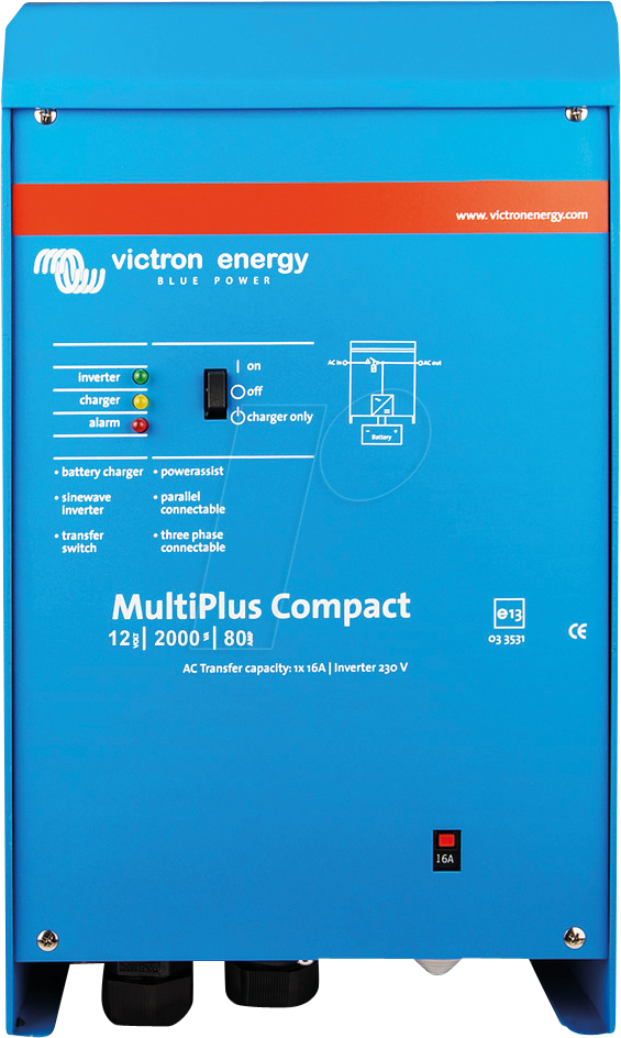 8719076021988 - VE CMP122200000 - Wechselrichter MultiPlus C 12 2000 80-30 12 V 80 A Ladegerät