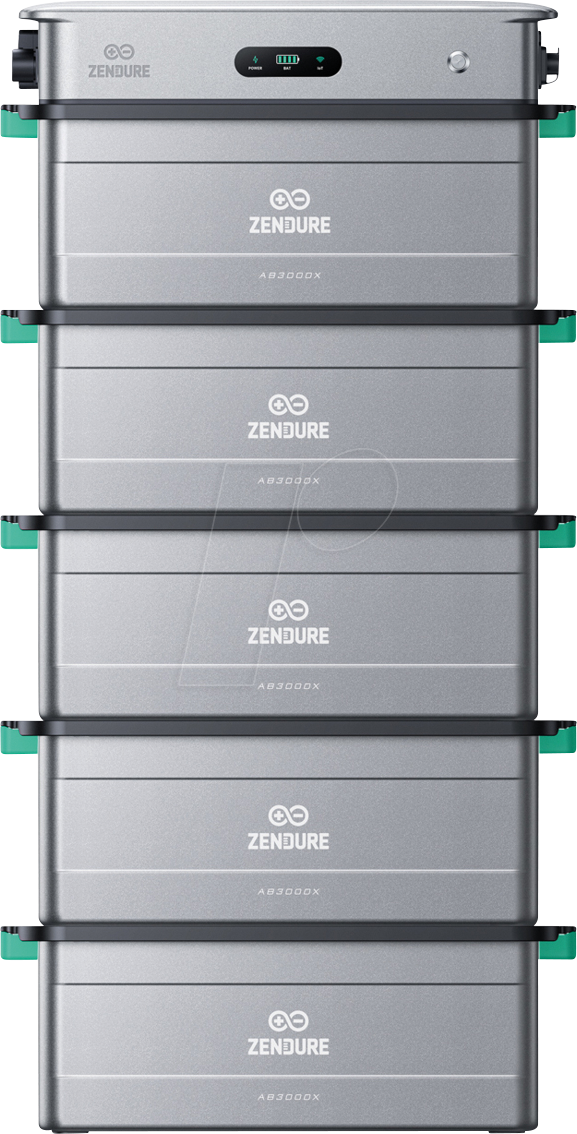 ZEN SF2400AC X5 - Zendure SolarFlow 2400 AC + 5 x AB3000X, 14400 Wh