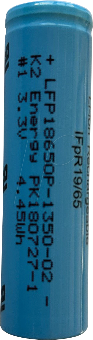 LIFEPO4 18650FPZ - Industriezelle, LiFePO, 18650, 3,2 V, 1250 mAh, Z-Lötfahnen