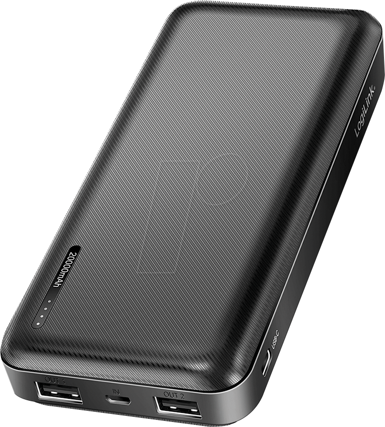 4052792073218 - LOGILINK PA0323 - Powerbank LiPo 20000 mAh 2x USB-A 1x USB-C schwarz 4052792073218 - LOGILINK PA0323 - Powerbank LiPo 20000 mAh 2x USB-A 1x USB-C schwarz