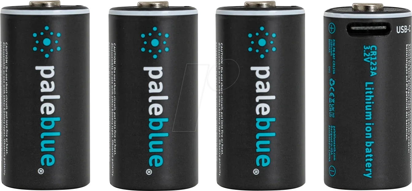 0860006270766 - PABU 4X CR123USB - Li-Ion-Akku CR123A 3 V 860 mAh USB-C 4er-Pack 0860006270766 - PABU 4X CR123USB - Li-Ion-Akku CR123A 3 V 860 mAh USB-C 4er-Pack