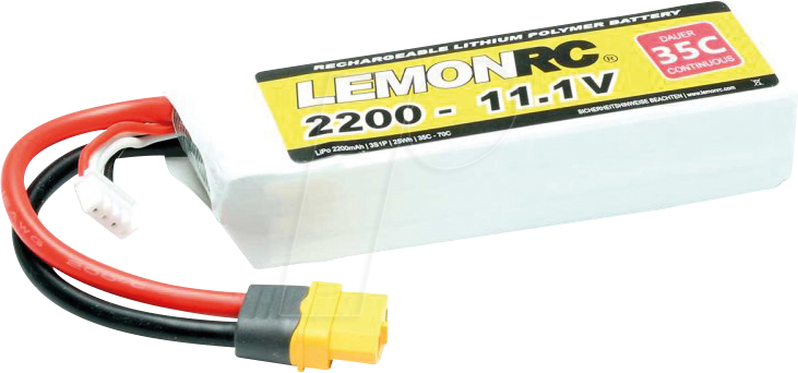 4056534059973 - LemonRC Modellbau-Akkupack (LiPo) 111 V 2200 mAh Zellen-Zahl 3 35 C Softcase XT60