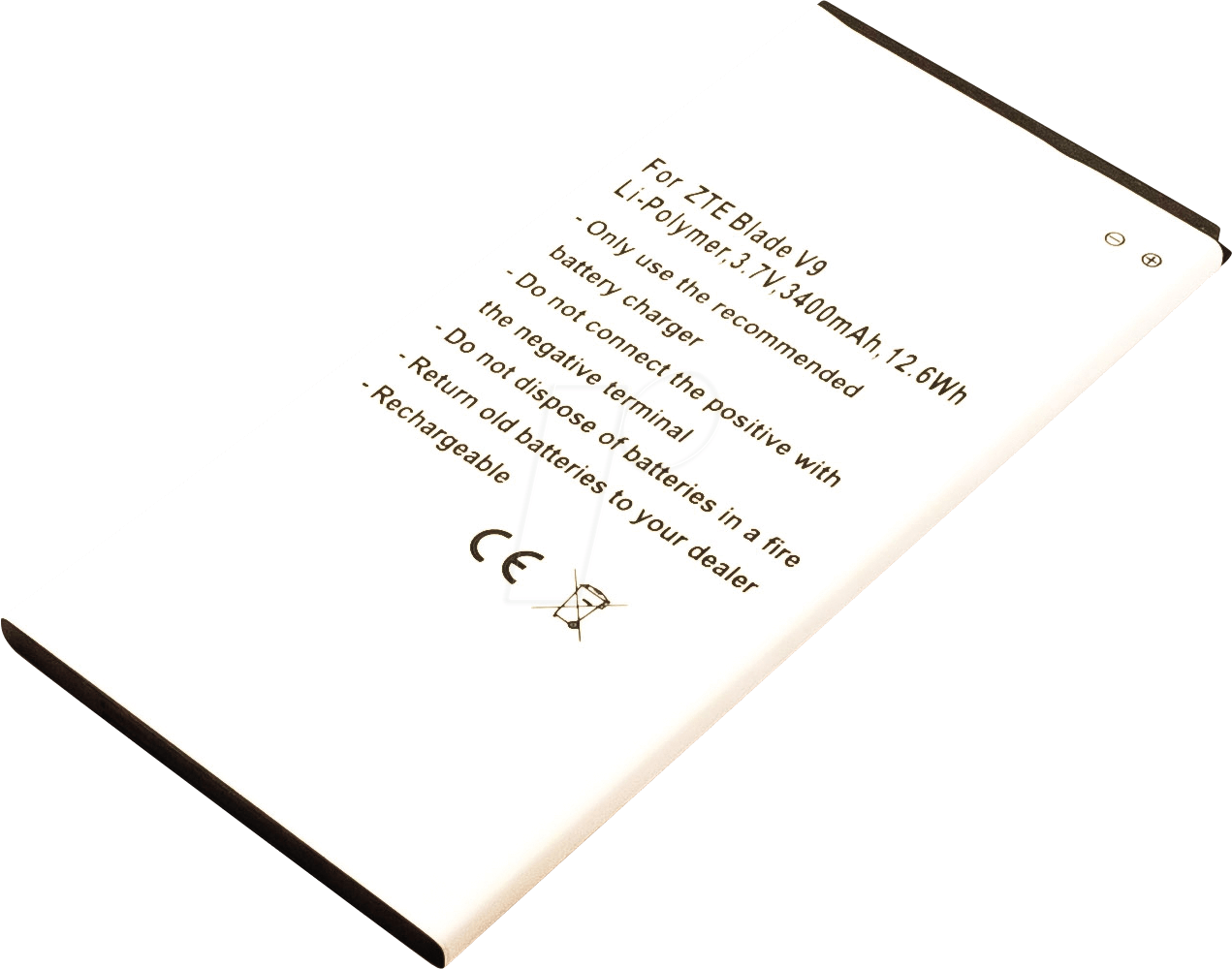 Image of AKKU 30989 - Smartphone-Akku für ZTE-Geräte, Li-Po, 3400 mAh