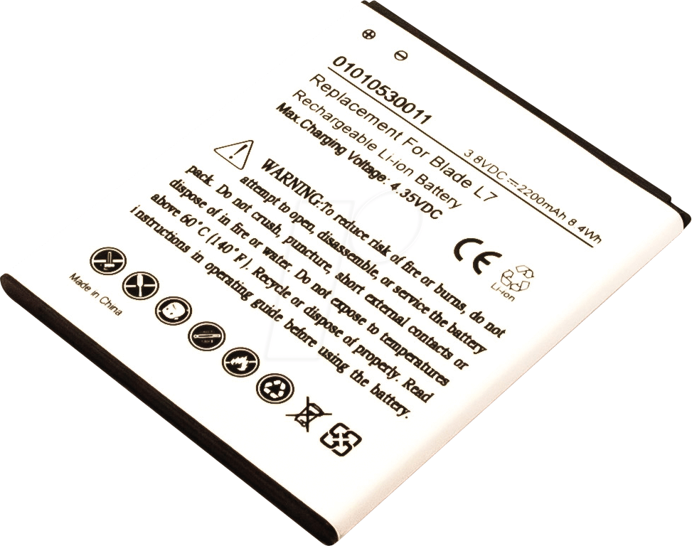 Image of AKKU 31072 - Smartphone-Akku für ZTE-Geräte, Li-Po, 2200 mAh