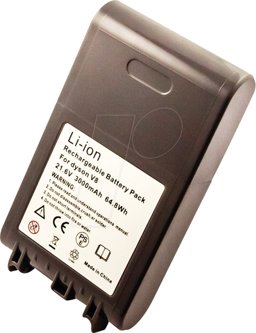 Batterie pour Dyson V8, Li-ion, 21.6V, 3000mAh, 64.8Wh