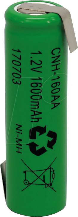 CL CNH 160AA 1Z - Industriezelle, NiMh, AA (Mignon), 1,2 V, 1600 mAh, Z-Lötfahnen