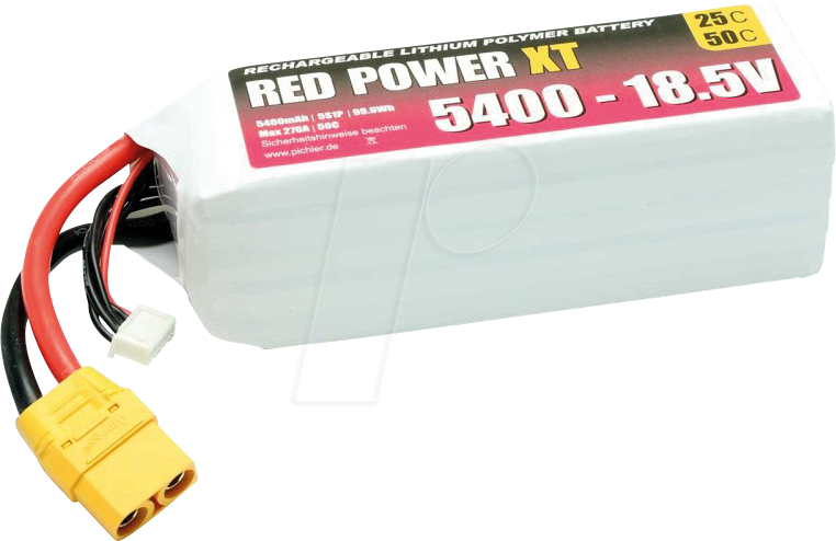 RD XT 5400 S5 - Akku-Pack, Li-Polymer, 18,5 V, 5400 mAh