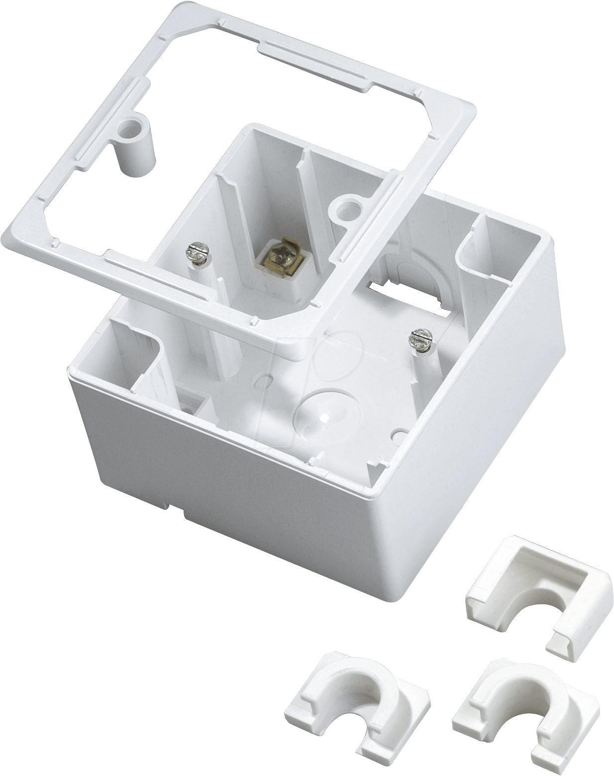 Kopp HK07 Abdeckrahmen 5-fach - Arktisweiß Matt, 55x55 Mm, IP 20, Für Schalter & Steckdosen
