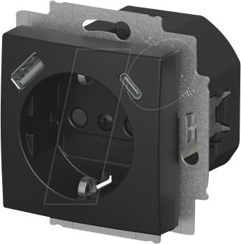 4011395360514 - BJ 20 EUCUSB-915 - USB-Steckdosen-Einsatz Safety+ mit USB A C Busch-balance® SI