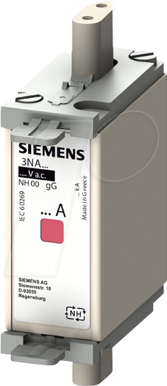 SIE 3NA6822 - NH-Sicherungseinsatz, NH000, In: 63 A, gG, Un AC: 500 V, Un DC: