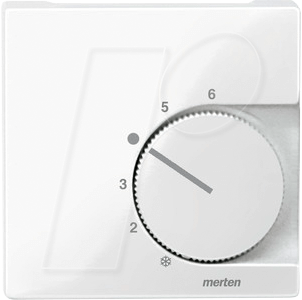 4042811032784 - EL SM 534719 - System M Zentralplatte Temperaturregler polarweiß glänzend