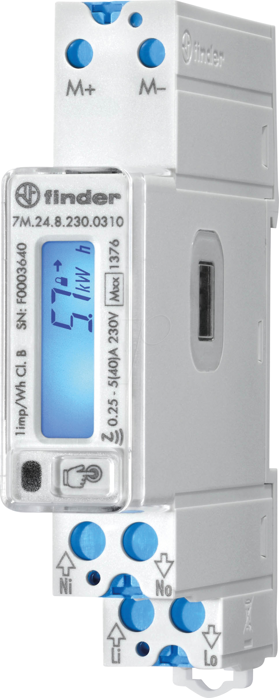 8012823426754 - FIN 7M24 0310 - Energiezähler LCD M-BUS NFC IR MID