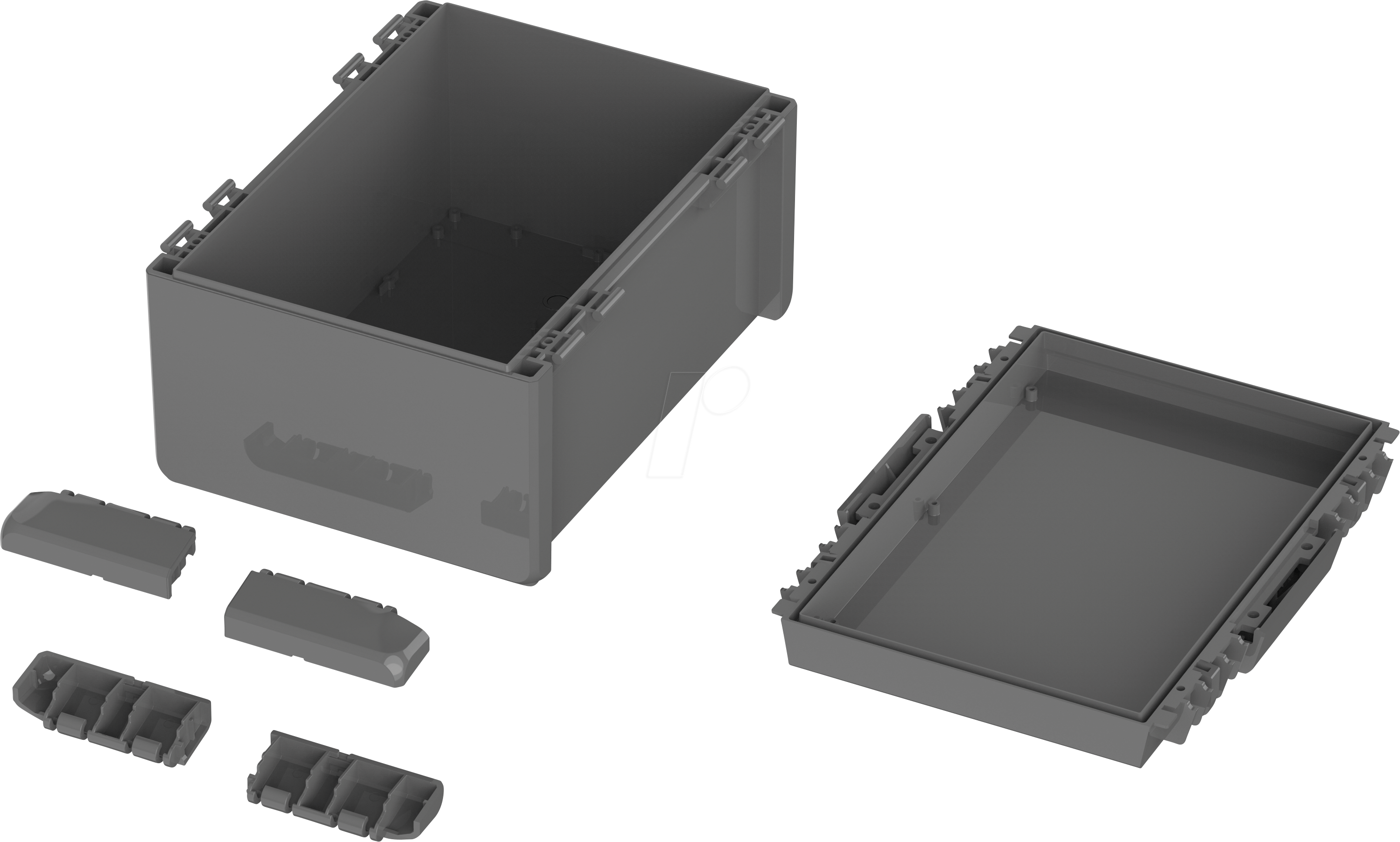 Bopla B 233016 ABS-7024 Bocube 96038574 Industrie-Gehäuse 239 x 300 x 120 ABS Graphitgrau (RAL 7024