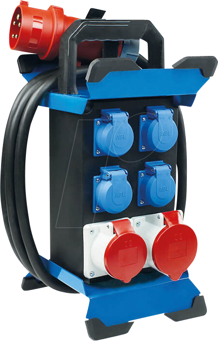 4011160609626 - Asschwabe - as-schwabe 60962 CEE-Standstromverteiler stecky 12 CEE-Stecker 400V 32 a 5-pol