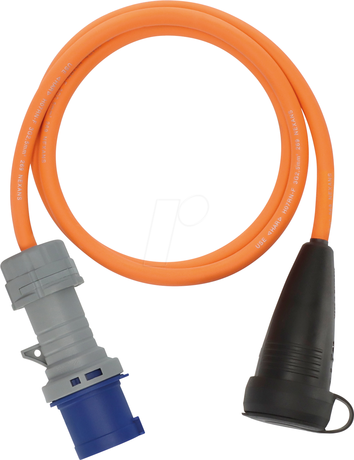 BRE 1132920125 - Camping-Adapter CEE auf Schutzkontakt, 1,5 m, IP44