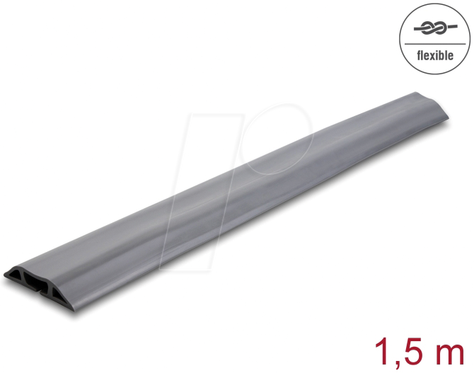 DELOCK 20733 - PVC Kabelkanal flexibel 70 x 13 mm - Länge 1,5 m grau