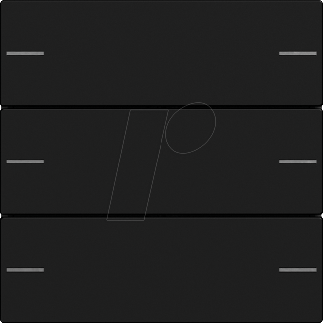 4010337111566 - GIRA 5753005 Wippenset 3fach Tastsensor4 System 55 Schwarz matt (lackiert)