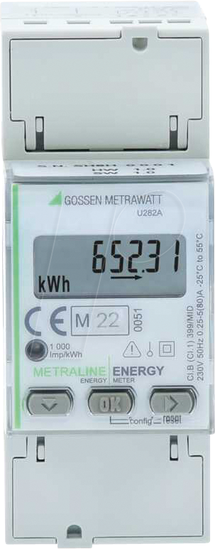 4012932133981 - Metrawatt U282B METRALINE ENERGY Wechselstromzähler digital MID-konform Ja 1 St