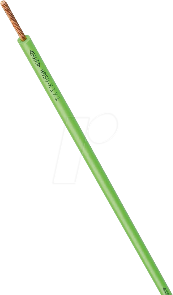 H05VK 1,0GN-100 - Schaltlitze H05V-K, 1 mm², 100 m, grün