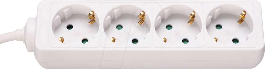 4-FACH DOSE WS - Steckdosenleiste, 4-fach, 1,4 m, weiß