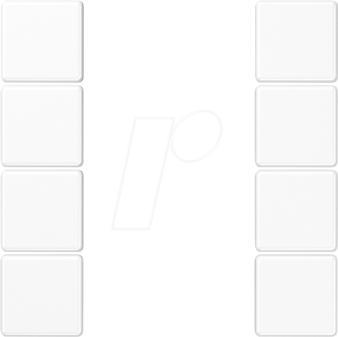 4011377107519 - JG A 504 TSA WW - Tastensatz F50 Thermoplast Serie AS A alpinweiß