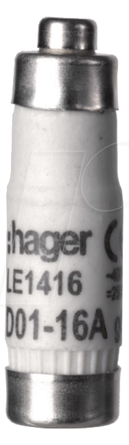 3250614124044 - HAGER LE1416 - Sicherungseinsatz D01 E14 16A 400V gG mit Kennmelder 3250614124044 - HAGER LE1416 - Sicherungseinsatz D01 E14 16A 400V gG mit Kennmelder