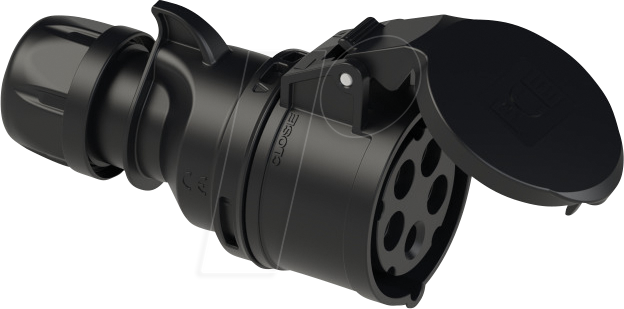 SHARK 225-6X - SHARK-Kupplung - 32A, 5p 6h - schwarz