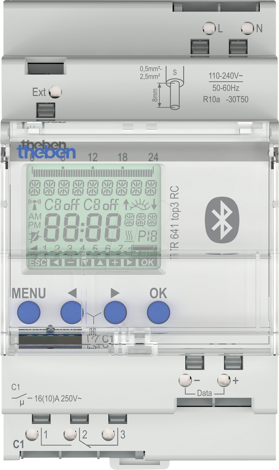 4003468640104 - THEBEN 6410330 - Digitale 1-Kanal Zeitschaltuhr TR 641 Jahresprogramm App 4003468640104 - THEBEN 6410330 - Digitale 1-Kanal Zeitschaltuhr TR 641 Jahresprogramm App