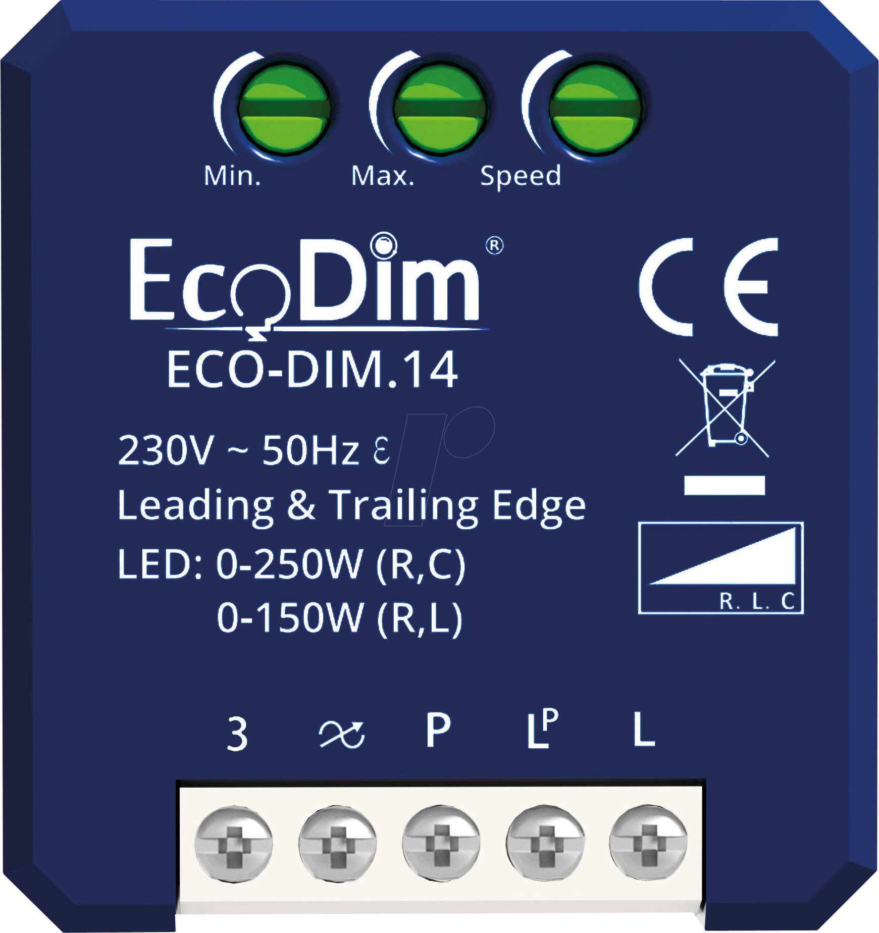 ECO-DIM.14 - LED-Dimmermodul, 0-250 W, Phase an- und abschnitt (RLC)