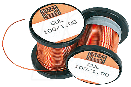 WITTKOWARE Kupferlackdraht 0,15 Mm – 100 M Auf Spule, Gelb, Für Elektronik & Modellbau