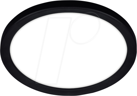 4255606504391 - 50956 - Deckenleuchte 12 W 1200 lm 3000 K schwarzer Ring