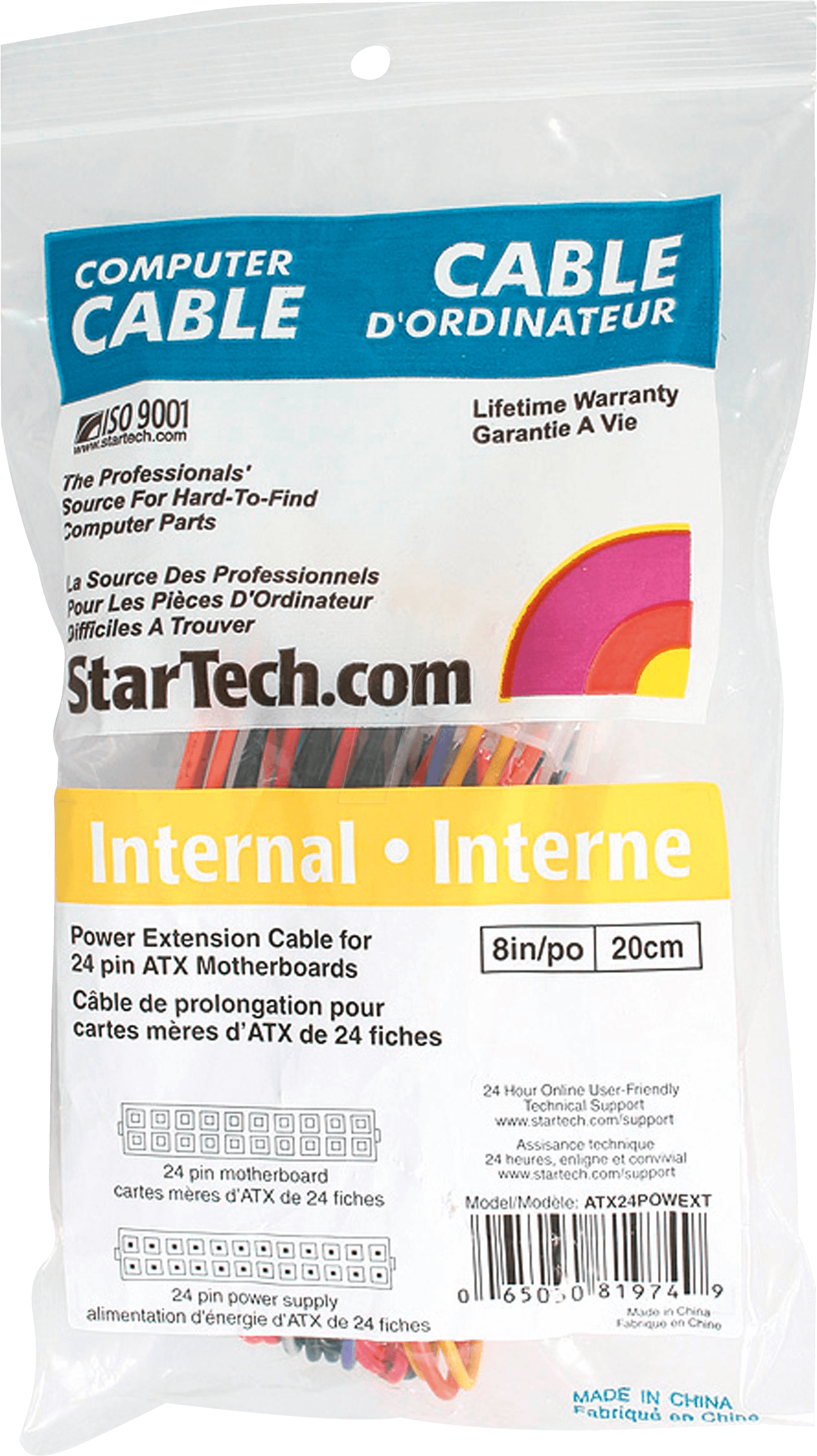 Connettore ATX Femmina Nero A 24 Pin Per Cavi Alimentatore O Scheda Madre