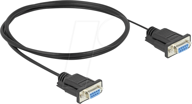 Image of DELOCK 86823 - D-Sub9 Buchse-Buchse mit schmalem Stecker 1 m