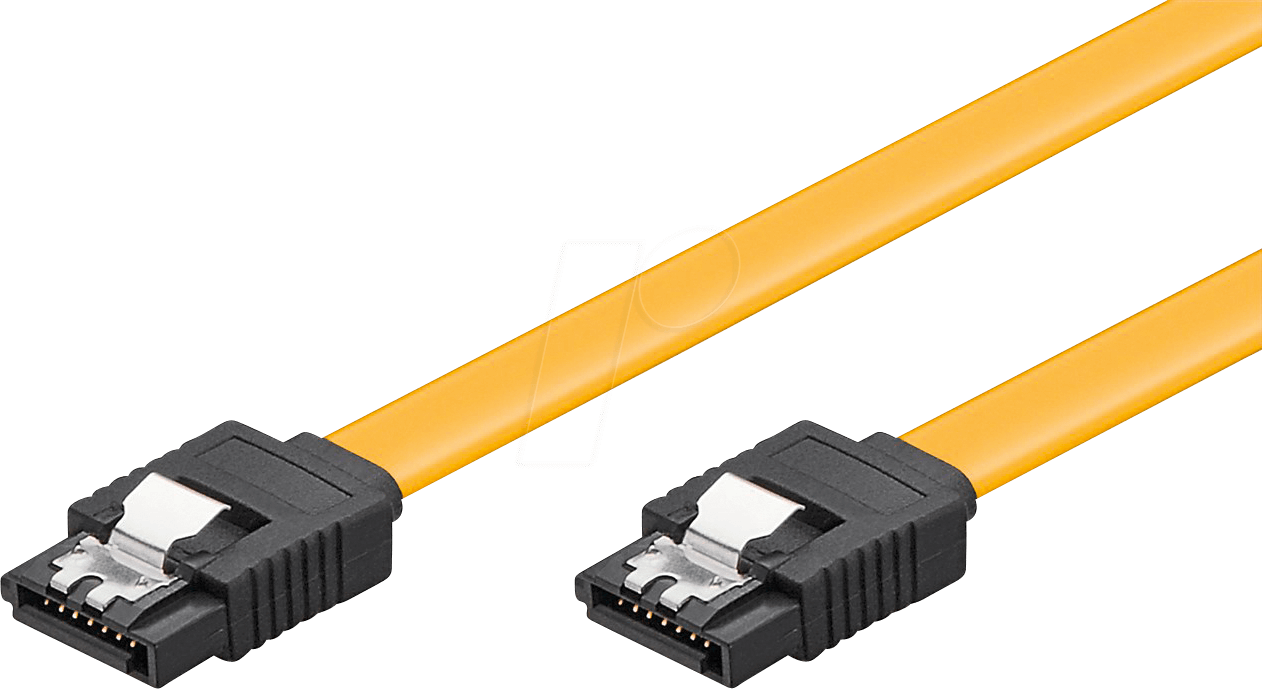 GOOBAY 95023 - Kabel SATA 6 Gb/s St. > SATA St.  70 cm gelb