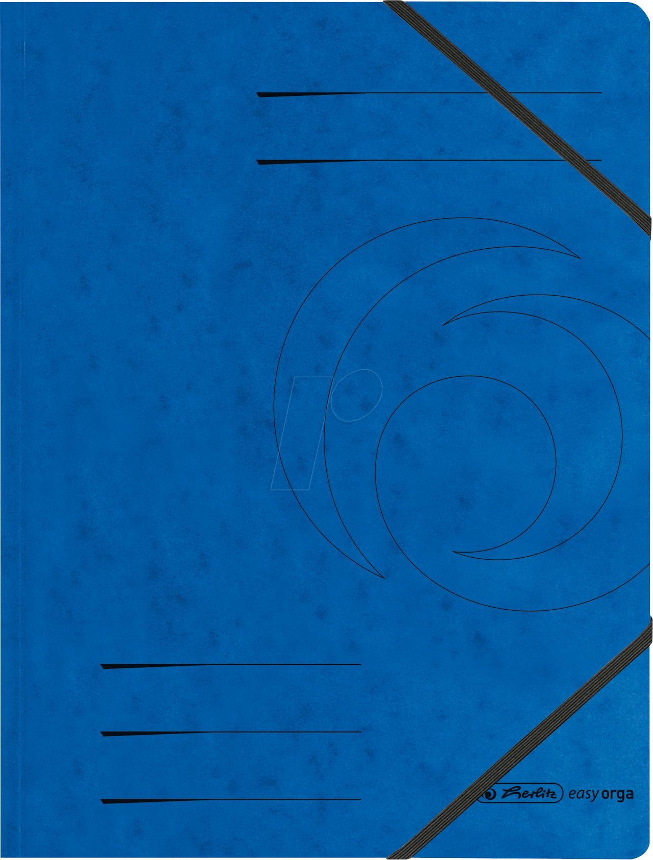 HERLITZ 11387180 - Eckspannmappe, A4, blau 5 Stück
