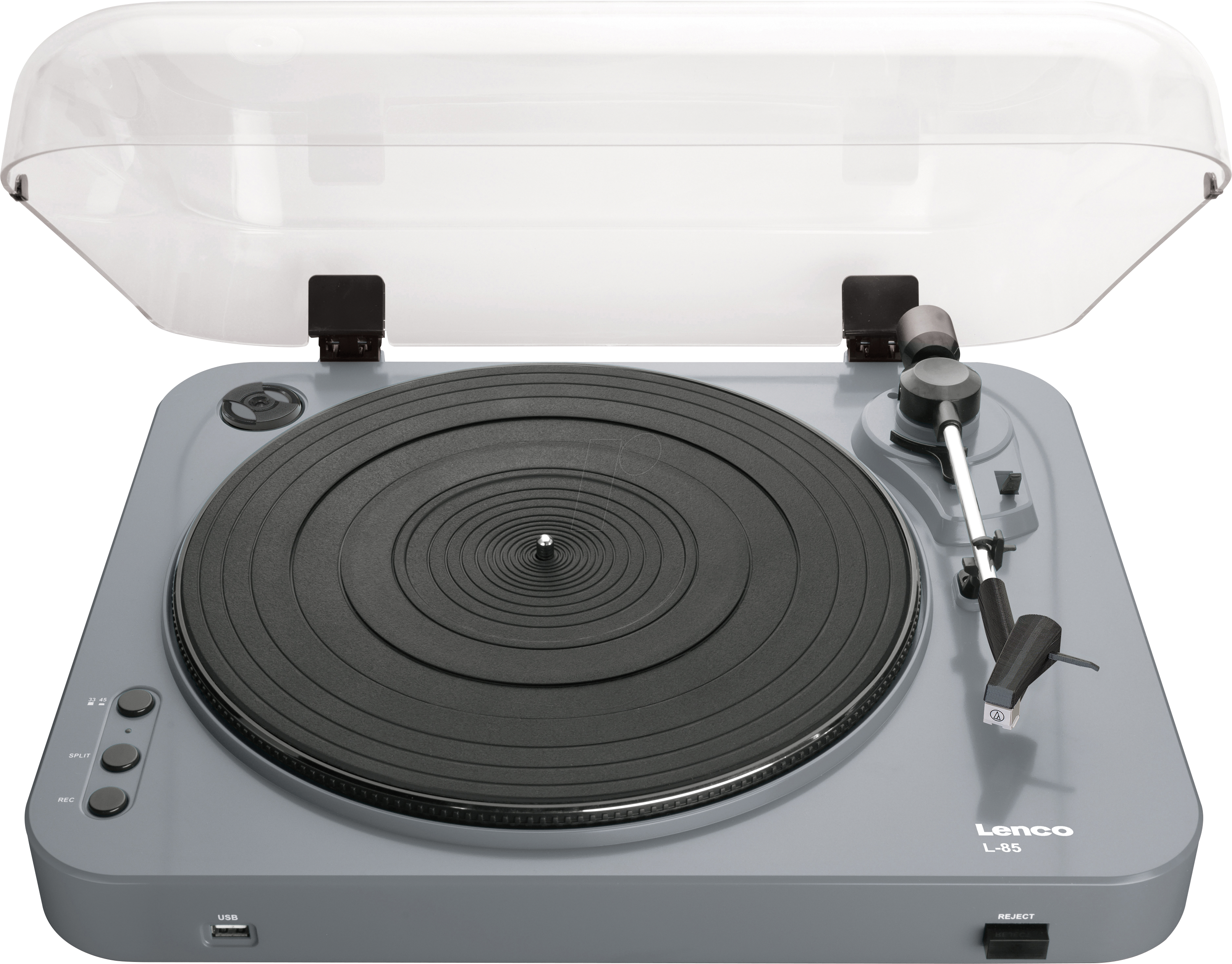 LENCO L-85 GY - Plattenspieler, USB, grau