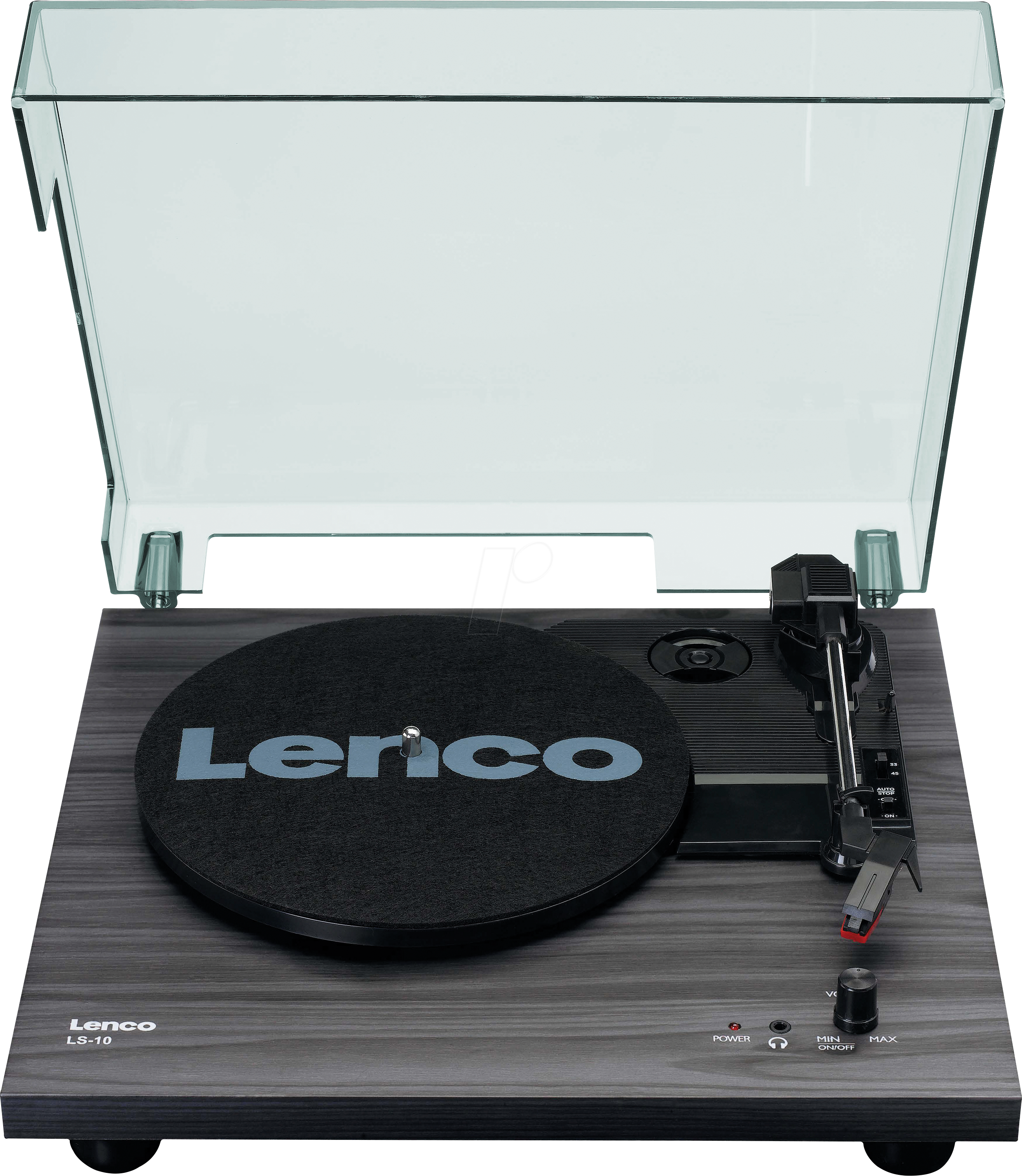 Lenco LS-10BK - Record Player with built-in speakers - Black - Plattenspieler Schwarz