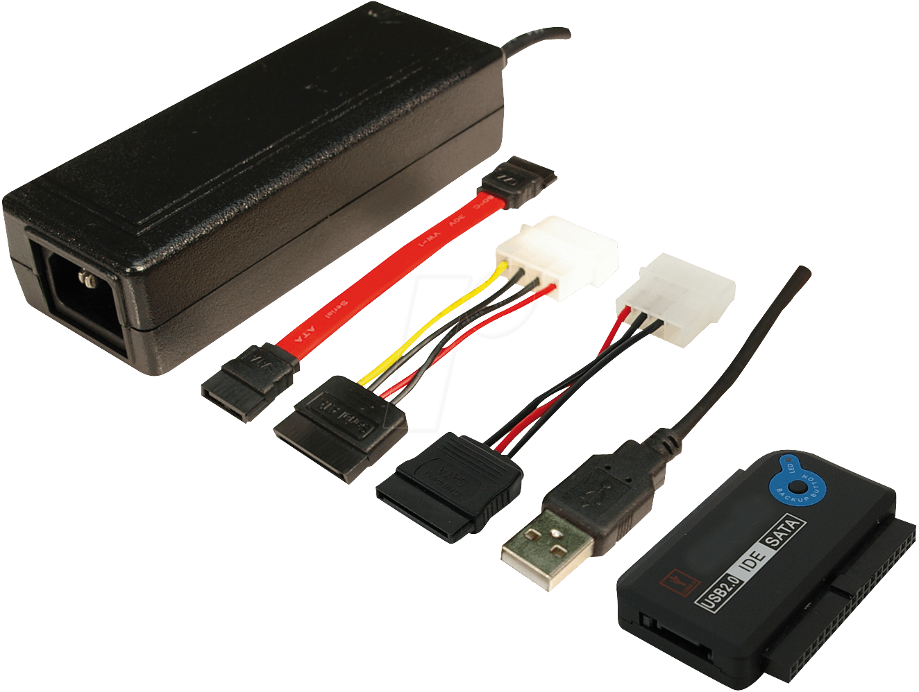 gys ide Hverdage LOGILINK AU0006D: USB 2.0 > IDE - SATA adapter with backup function at  reichelt elektronik