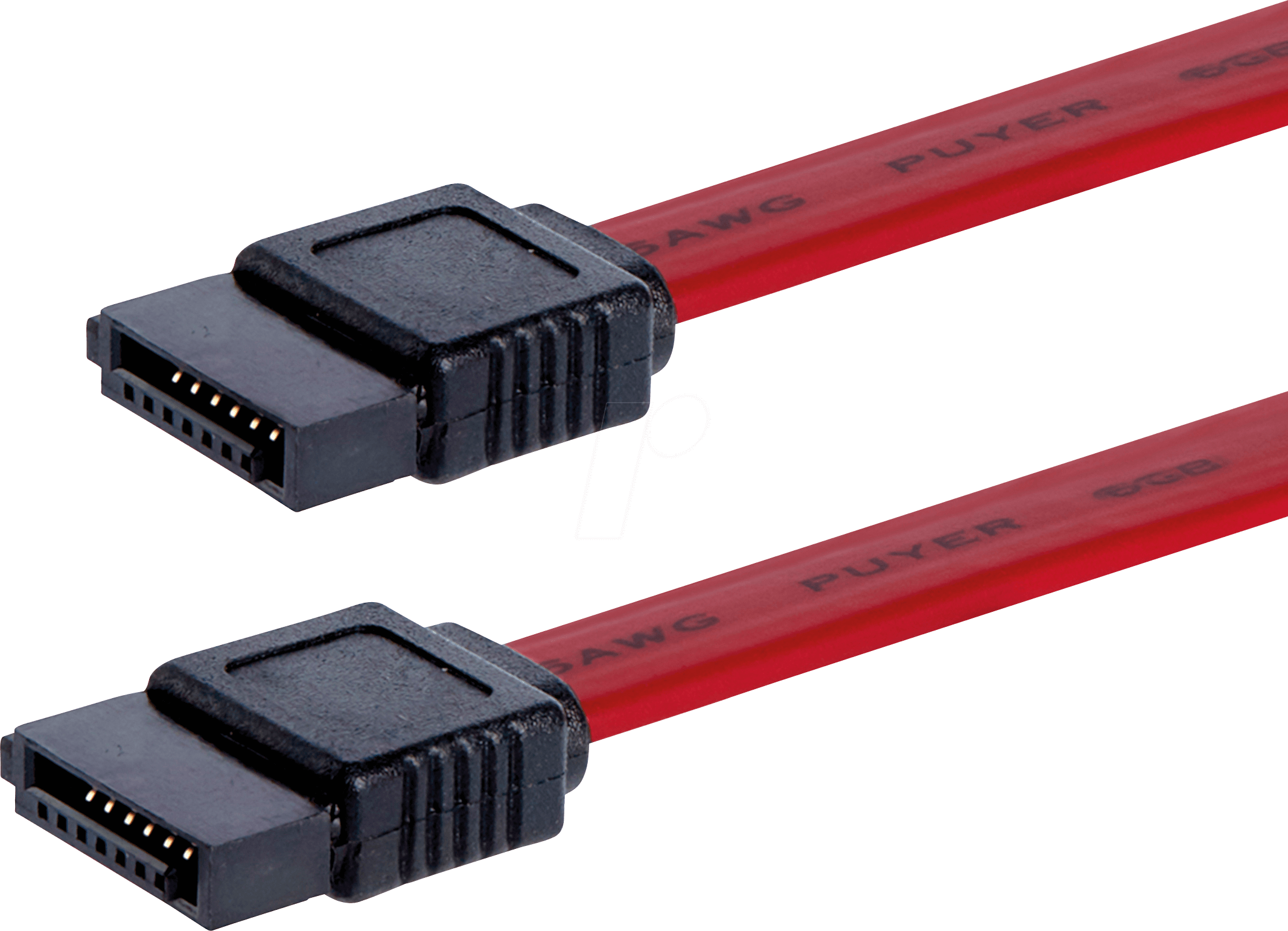 ST SATA12: Cable SATA 6 Gb - s fe. > SATA fe., 30 cm, red at reichelt .