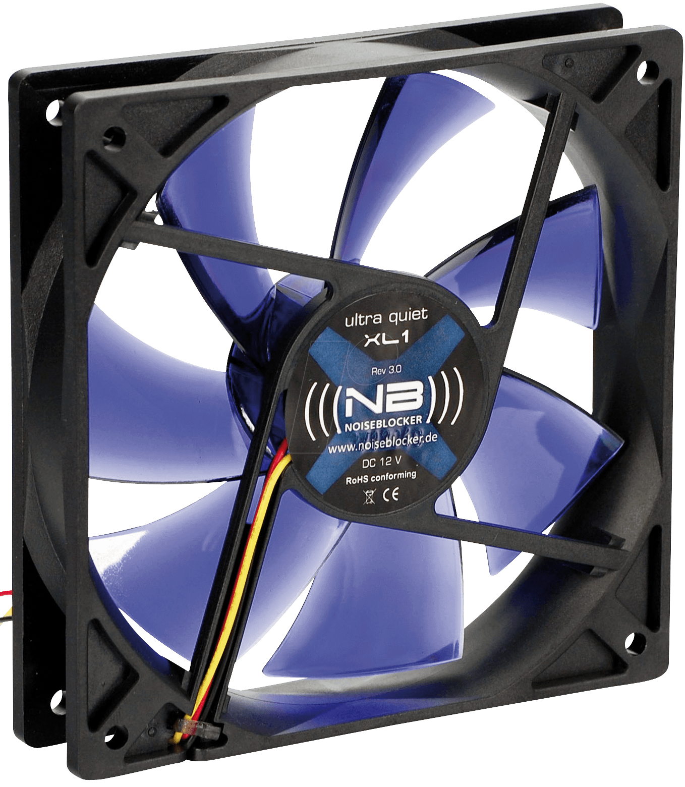 Noiseblocker BlackSilent Pro Fan PC-P – 80mm Leiser PC-Lüfter Mit PWM