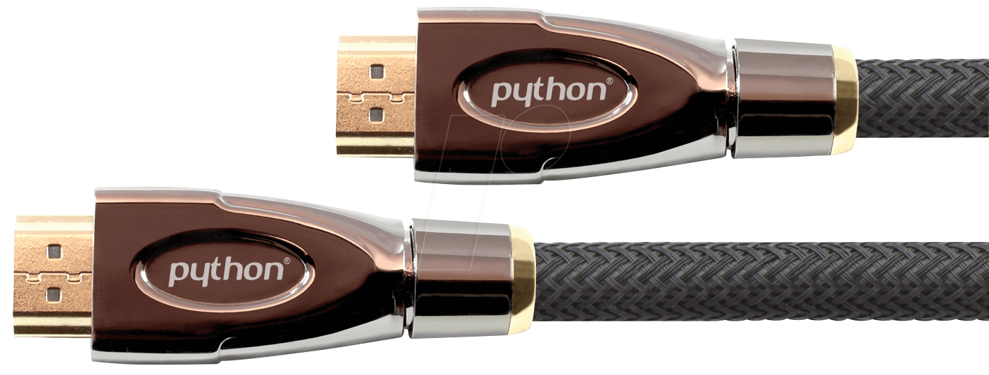 4014619717637 - PYTHON HDMI 20 Kabel 10m Ethernet 4K*2K UHD aktiv vergoldet OFC schwarz