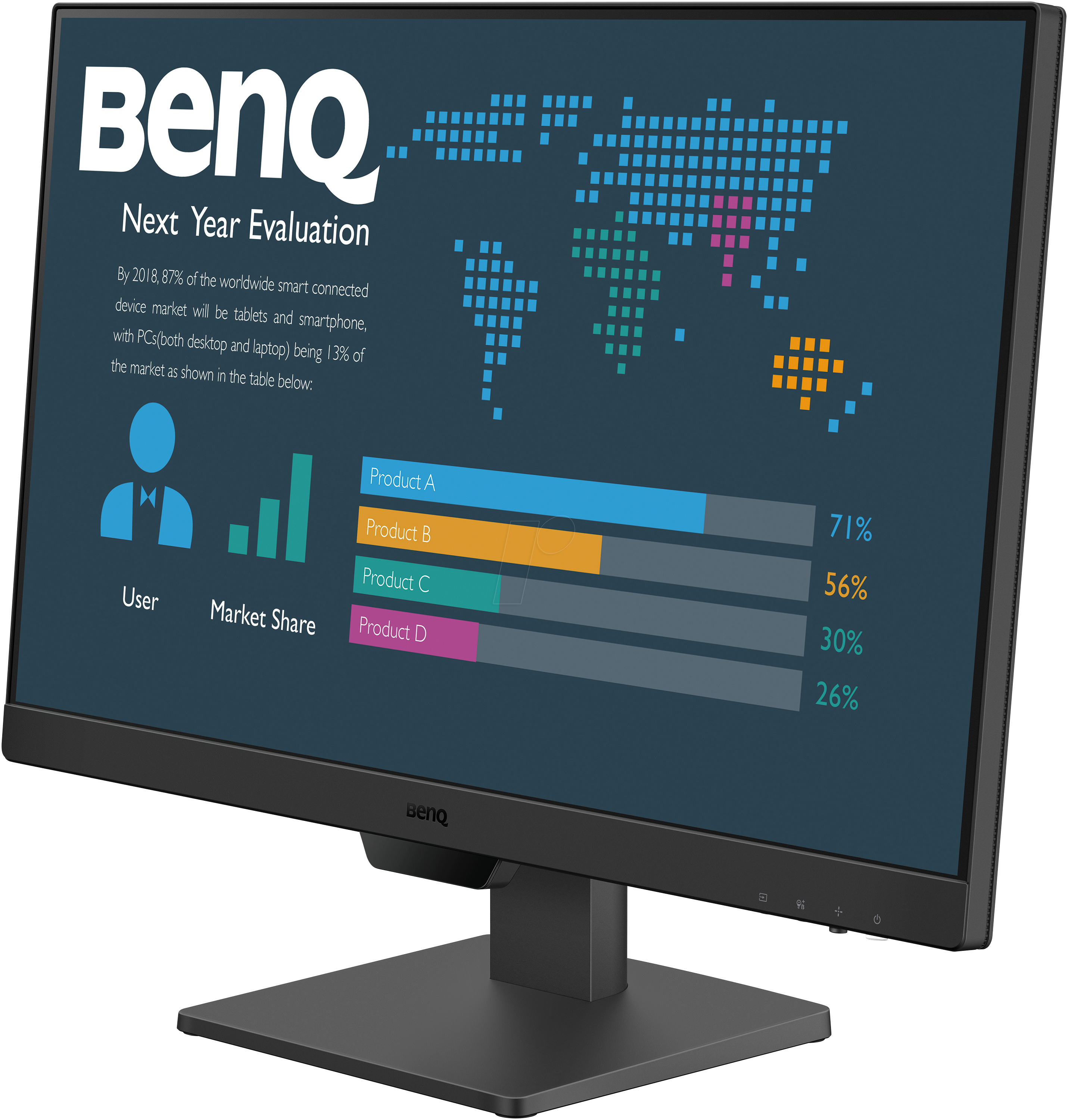 BENQ BL2490 - 61cm Monitor, 1080p, Lautsprecher, 100 Hz