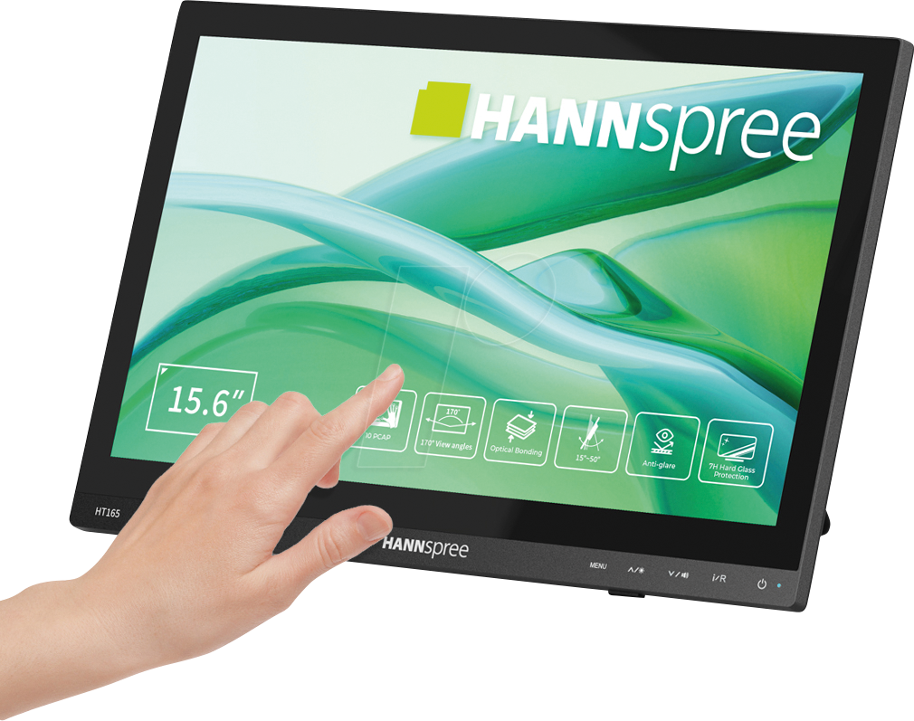 Image of HANNS-G HT165HPB - 39,6cm Touchmonitor, 1080p, Hartglas