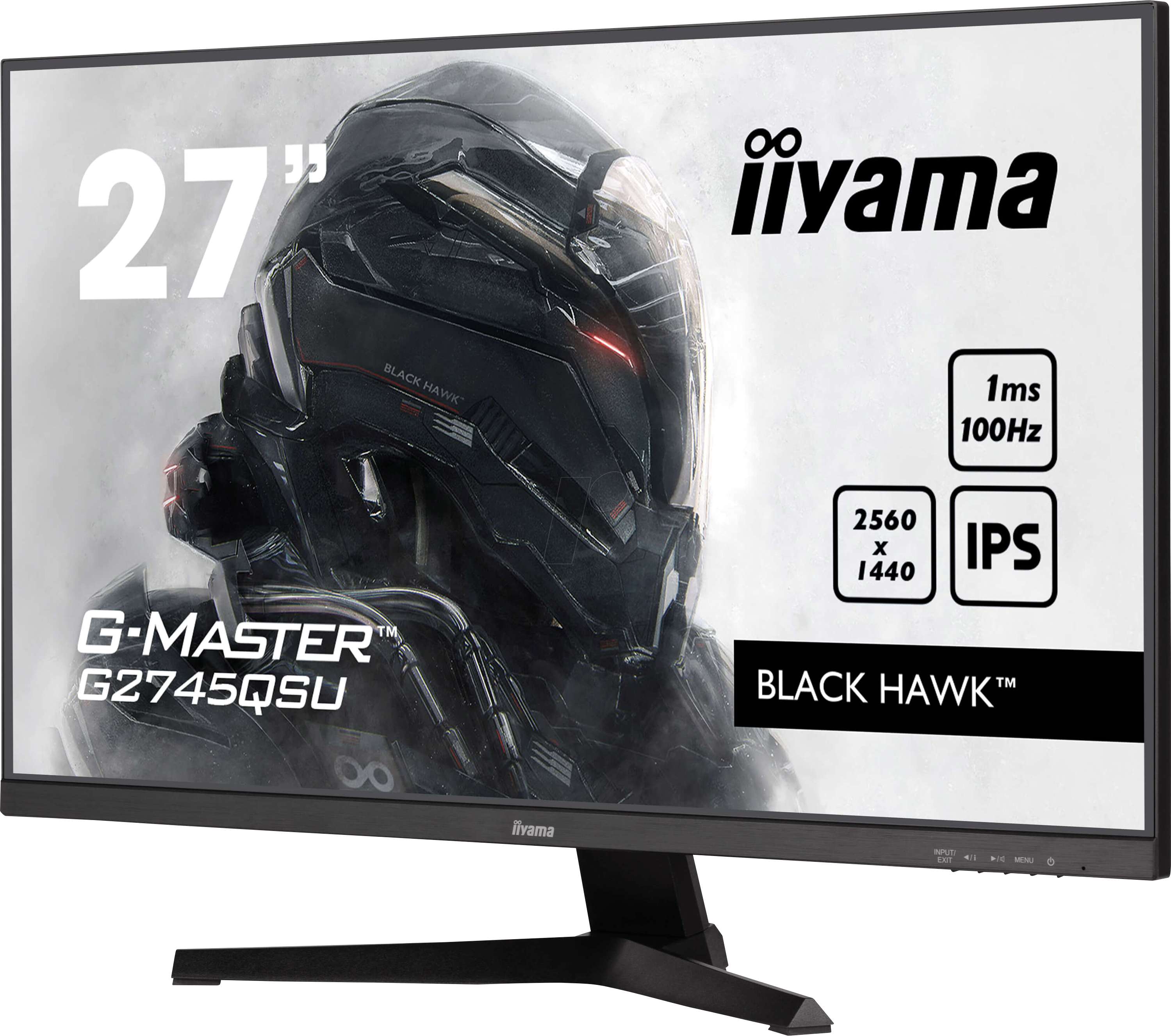4948570124749 - 27 iiyama G-MASTER Black Hawk G2745QSU-B2 - 2560x1440 (QHD) - 100Hz - IPS